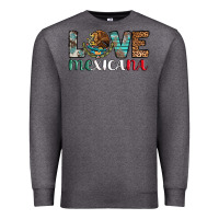 Charcoal Heather love mexicana revise Premium Sweatshirt - AdoDesignShop