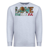 Heather Grey love mexicana revise Premium Sweatshirt - AdoDesignShop