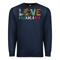 Navy love mexicana revise Premium Sweatshirt - AdoDesignShop