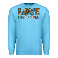 Ocean Blue love mexicana revise Premium Sweatshirt - AdoDesignShop