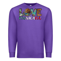 Purple love mexicana revise Premium Sweatshirt - AdoDesignShop