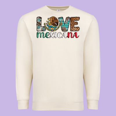 Love Mexicana Revise Premium Sweatshirt Designed By Adodesignshop