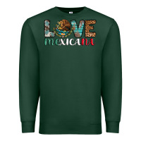 Sports Green love mexicana revise Premium Sweatshirt - AdoDesignShop