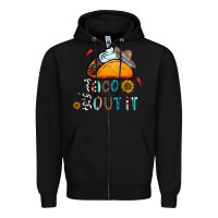 Black taco bout it Zipper Hoodie - CowhideDigitalArt