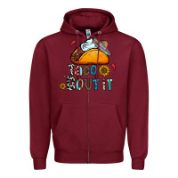Burgundy taco bout it Zipper Hoodie - CowhideDigitalArt