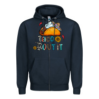 Navy taco bout it Zipper Hoodie - CowhideDigitalArt