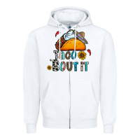 White taco bout it Zipper Hoodie - CowhideDigitalArt