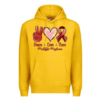 Lemon Peace love cure Multiple Myeloma Premium Hoodie - NancyCooperArtShop