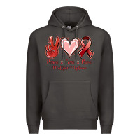 Smoke Peace love cure Multiple Myeloma Premium Hoodie - NancyCooperArtShop