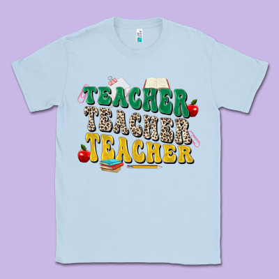 Teacher Teacher Teacher Classic Tee Designed By Zillion Design Studio