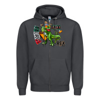 Smoke taco saurus rex Zipper Hoodie - CowhideDigitalArt