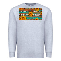 Heather Grey aztec sunflower cowhide license plate Premium Sweatshirt - Artiststas