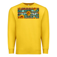 Lemon aztec sunflower cowhide license plate Premium Sweatshirt - Artiststas