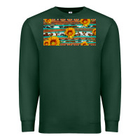 Sports Green aztec sunflower cowhide license plate Premium Sweatshirt - Artiststas