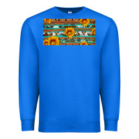 True Royal aztec sunflower cowhide license plate Premium Sweatshirt - Artiststas