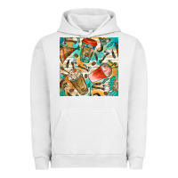 Pigment Lunar Rock western indian coffee cups with aztec seamless pattern bbs Urban Hoodie - BundleAndBundleShop