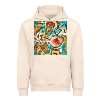 Sandshell western indian coffee cups with aztec seamless pattern bbs Urban Hoodie - BundleAndBundleShop