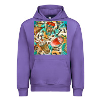 Tulip western indian coffee cups with aztec seamless pattern bbs Urban Hoodie - BundleAndBundleShop