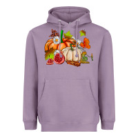 Lavender pumpkins daisies and fall leaf's ado Heavyweight Hoodie - AdoDesignShop