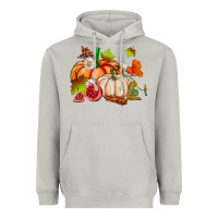 Moon Dust pumpkins daisies and fall leaf's ado Heavyweight Hoodie - AdoDesignShop