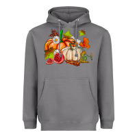 Storm pumpkins daisies and fall leaf's ado Heavyweight Hoodie - AdoDesignShop