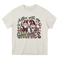 Cream Chillin With My Gnomies Heavy Core Tee - CowhideDigitalArt