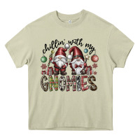 Mossy Chillin With My Gnomies Heavy Core Tee - CowhideDigitalArt