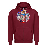 Burgundy baseball mama Zipper Hoodie - RacoonDesign