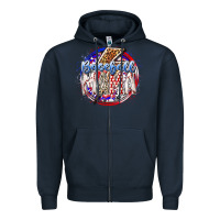Navy baseball mama Zipper Hoodie - RacoonDesign