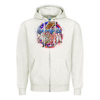 Oatmeal Heather baseball mama Zipper Hoodie - RacoonDesign