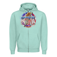 Seafoam baseball mama Zipper Hoodie - RacoonDesign