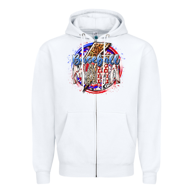 Baseball Mama Zipper Hoodie by RacoonDesign | Teevron