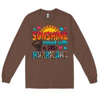 Chestnut sunshine mixed with a little hurricane Long Sleeve Tee - Zillion Design Studio
