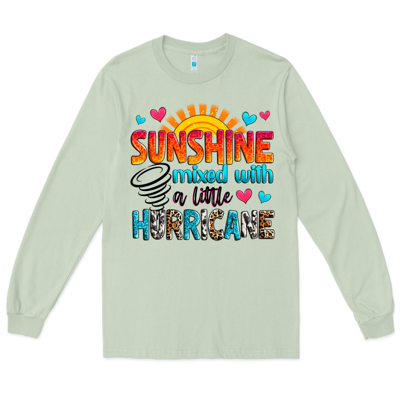 Sunshine Mixed With A Little Hurricane Long Sleeve Tee by Zillion Design Studio | Teevron