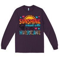 Plum sunshine mixed with a little hurricane Long Sleeve Tee - Zillion Design Studio