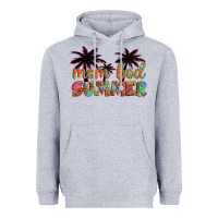 Heather Grey mom bod summer with palms Heavyweight Hoodie - Artiststas