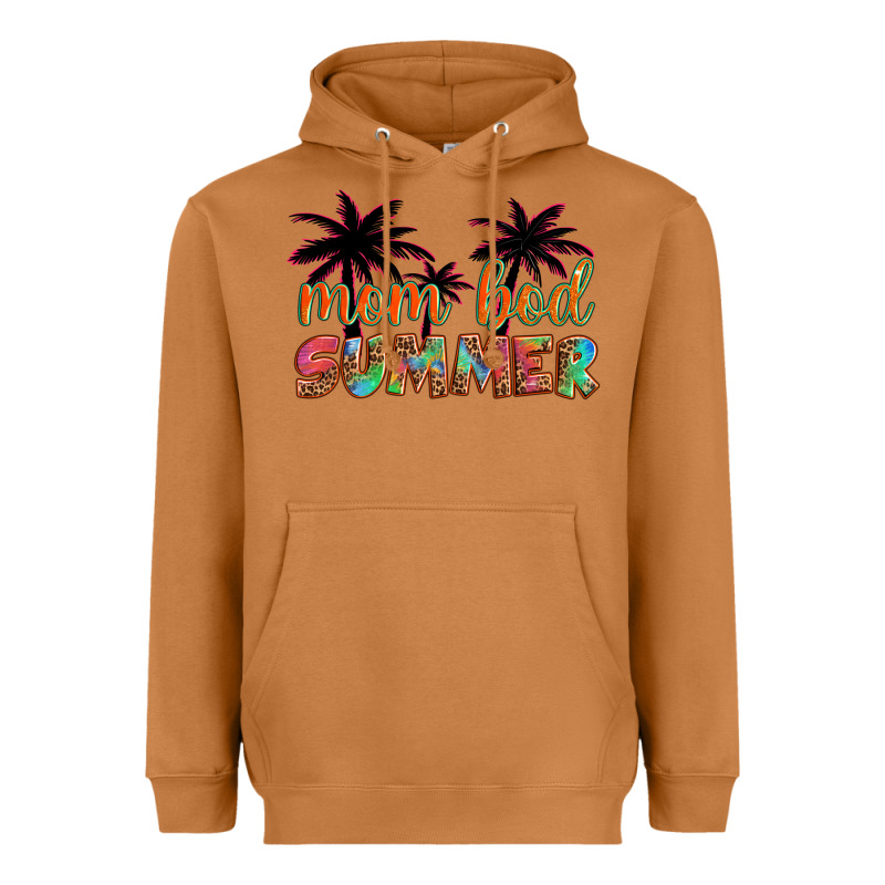 Mom Bod Summer With Palms Heavyweight Hoodie by Artiststas | Teevron