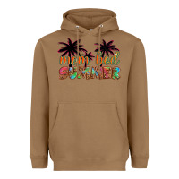 Toasted Coconut mom bod summer with palms Heavyweight Hoodie - Artiststas