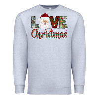 Heather Grey love christmas Premium Sweatshirt - AdoDesignShop