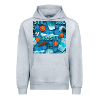 Heather Grey winter frosty coffee cups and snow seamless pattern bbs Urban Hoodie - BundleAndBundleShop