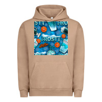 Pigment Burro winter frosty coffee cups and snow seamless pattern bbs Urban Hoodie - BundleAndBundleShop