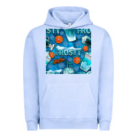 Pigment Grape Ice winter frosty coffee cups and snow seamless pattern bbs Urban Hoodie - BundleAndBundleShop