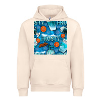 Sandshell winter frosty coffee cups and snow seamless pattern bbs Urban Hoodie - BundleAndBundleShop