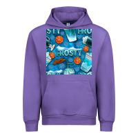 Tulip winter frosty coffee cups and snow seamless pattern bbs Urban Hoodie - BundleAndBundleShop