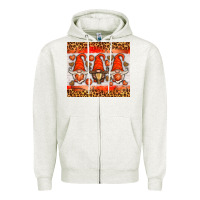 Oatmeal Heather basketball gnome Zipper Hoodie - HRA Design Shop