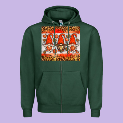 Basketball Gnome Zipper Hoodie Designed By Hra Design Shop