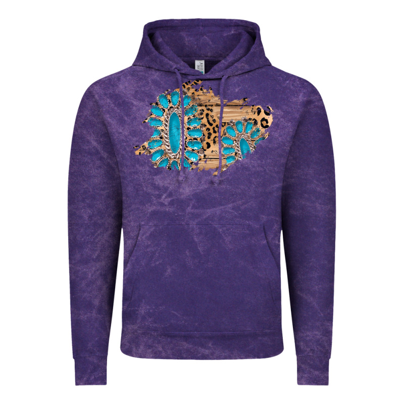 Gemstone Wood Leopard Patch Vintage Hoodie by AdoDesignShop | Teevron