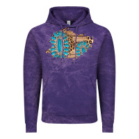 Cloud Purple gemstone wood leopard patch Vintage Hoodie - AdoDesignShop