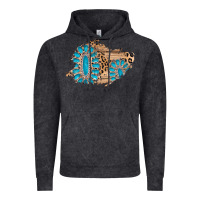 Vintage Black gemstone wood leopard patch Vintage Hoodie - AdoDesignShop