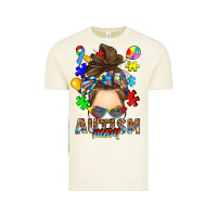 Vintage Arctic messy bun autism mom Vintage Tee - RanaPortraitStore